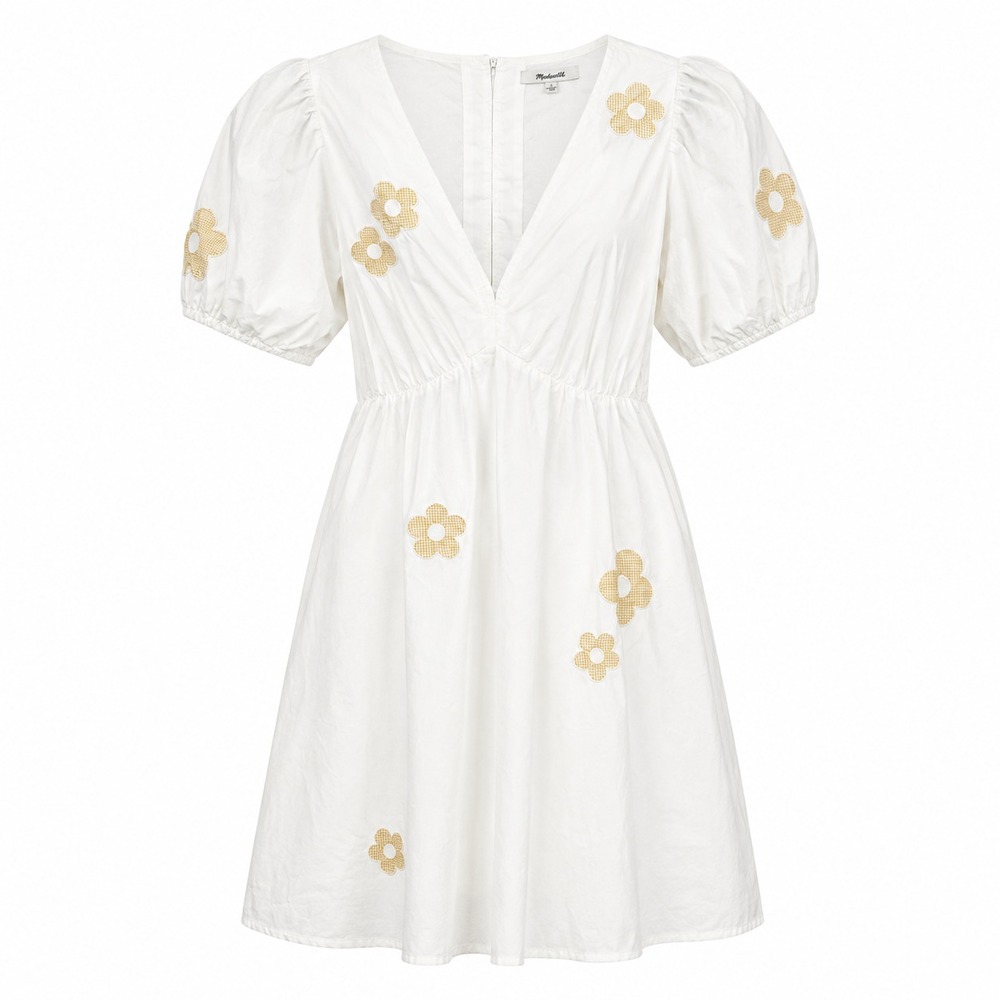 Madewell Annamarie Floral Patchwork Dress Women Size 2 Puff Sleeve Coquette